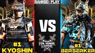 NUMBER 1 RANKED BERSERKER VS NUMBER 1 RANKED KYOSHIN! FOR HONOR