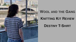 Wool and the Gang Knitting Kit Review | Destiny T-Shirt | Knitting House Square