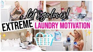 EXTREME LAUNDRY MOTIVATION!  ULTIMATE CLEAN WITH ME! | Brianna K