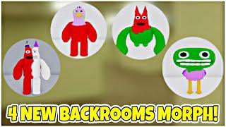 UPDATE 161  How to get ALL 4 NEW BACKROOMS MORPHS! (GARTEN OF BANBAN MUTANT) - Roblox