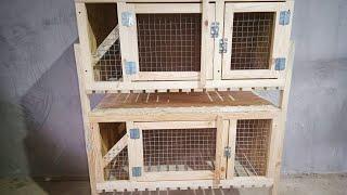 Клетка для кроликов с маточником трансформером своими руками.A rabbit cage with your own hands.