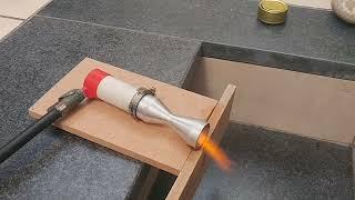  Successful static test metal nozzle of micro liquid Rocket Engine Ethanol and compressed air 