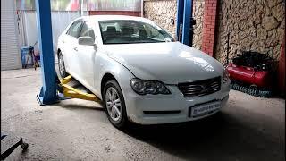 Замена масла и фильтров в двигателе на Toyota Mark X GRX120 Тойота Марк Х 2,5  2006г