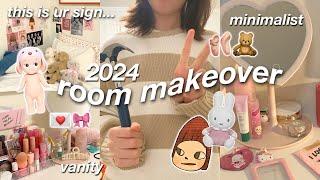 AESTHETIC ROOM MAKEOVER ️⭐ deep clean with me, cozy, pinterest inspired, minimalist