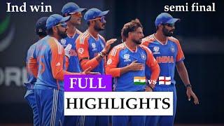 HIGHLIGHTS | India vs england 2nd Samifinal icc t20 WORLD CUP 2024 Usa | ind vs eng