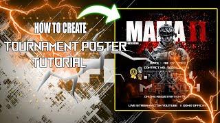 How to create bgmi tournament poster design for beginner/ tutorial #tutorial #photoshop  #poster