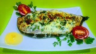 Стейк зубатки в духовке / Catfish steak in the oven