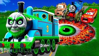 ZOMBIE Pit Transform In Beast Lightning McQueen & Big & Small Pixar Cars! Beam.NG Drive!