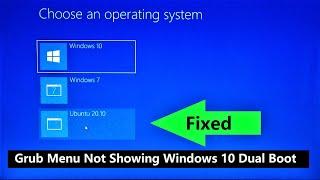 How To Fix Dual Boot Option Not Showing in Windows 10/7