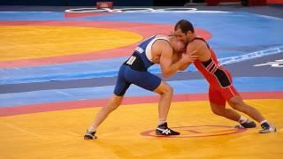 Aliaksandr Kikiniou (Belarus)-Arsen Julfalakyan ( Armenia).  Greco-Roman Wrestling