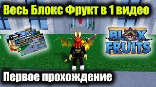 Полное прохождение игры Блокс Фрукт в 1 видео До обновления