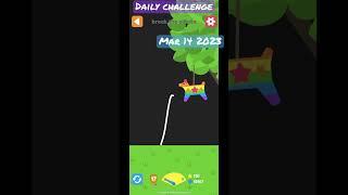 Squiggle drop - daily challenge mar 14 | break the piñata #applearcade #dinsun #squiggledrop