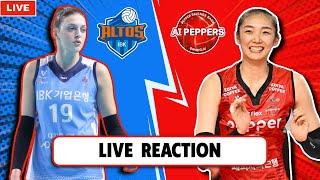 LIVE REACTION IBK ALTOS VS AI PEPPERS, KOREA V-LEAGUE