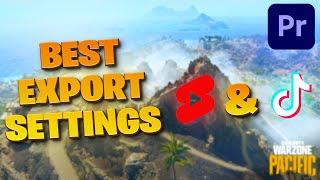 BEST Premiere Pro Export Settings for *Gaming* YouTube Shorts & TikTok [Warzone Pacific]