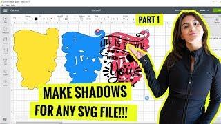 Make Shadows & Outlines in Cricut Design Space / No PS, Illustrator, or App Needed - Part 1