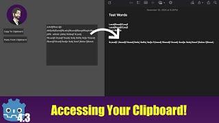 How To Copy And Paste Text And Image with Godot 4.3!
