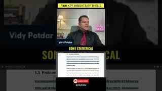 Key Insights of Thesis | Thesis Example | #shorts #thesis