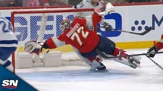 Sergei Bobrovsky Reaches Back To Make Unbelievable Glove Save