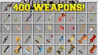 Minecraft: 400+ NEW WEAPONS!!! (BIGGEST WEAPON MOD IN MINECRAFT!) Mod Showcase