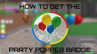 How to get the Party Popper badge and the Popper Tile in Epic MiniGames Roblox