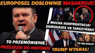 TRUMP NOWYM PREZYDENTEM! DOMINIK TARCZYŃSKI ZDEMOLOWAŁ DZIENNIKARZA DEMOKRATE!