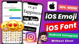 How to Get iOS emojis on android without zfont  | Ios emoji on android #instagramtips