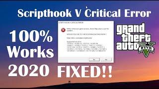 Script Hook V Critical Error for Epic Games GTA 5 FIXED!! 2020