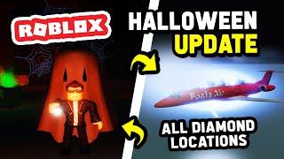 HALLOWEEN UPDATE in Cabin Crew Simulator (Roblox) - All Dark Diamond Locations