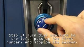 How to Open a Combination Lock or Locker