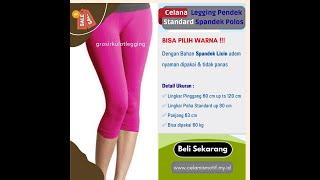  Celana Legging Pendek Standard Wanita Spandek Polos 