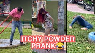 Itchy powder prank