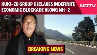 Manipur Latest News | Kuki-Zo Group Declares Indefinite Economic Blockade Along NH-2