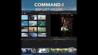 Final Cut Pro Shortcut | Command-I | Import Media