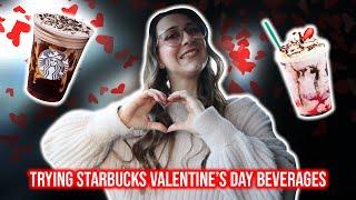 Come with me to try Starbucks Valentine’s Day beverages!