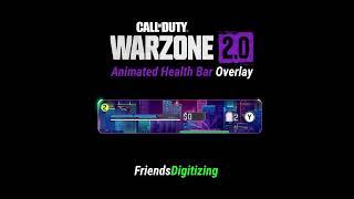 Warzone 2 Animated Health Bar Overlay For Live Streaming | Neon Color Health bar For Warzone 2.0