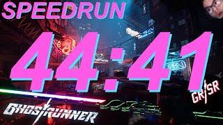 (Former WR) Ghostrunner In Under 45 Minutes?! (44:41 Ghostrunner Speedrun In Bounds)