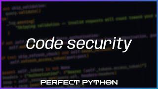 Code security with Bandit and Safety — Perfect Python