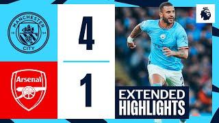 EXTENDED HIGHLIGHTS | Man City 4-1 Arsenal | De Bruyne, Stones & Haaland Goals!