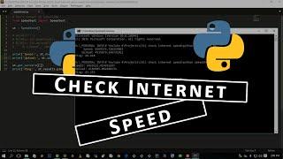 Check your Internet speed using Python