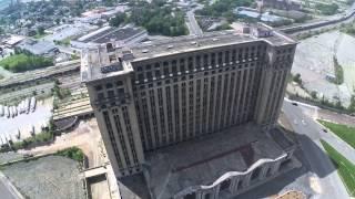 Abandoned Michigan Central Train Station in Detroit, Filmed with DJI Phantom 2 Drone