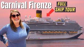 CARNIVAL FIRENZE FULL SHIP TOUR (Carnival's Newest Ship!!)