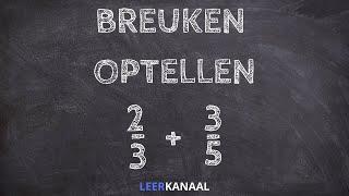 Breuken optellen - video #breuken #rekenen