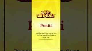 Happy Birthday Pratiti
