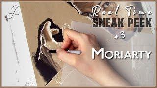 Real Time Sneak Peek #3: Moriarty (Andrew Scott) - Sherlock | Pastel Portrait Drawing Painting