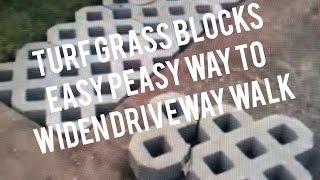 How to Install Turf Grass Block Paving Stones for Driveway, Sidewalk, Patio