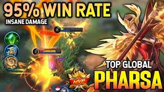 95% WIN RATE! PHARSA BEST BUILD 2021 | TOP GLOBAL PHARSA GAMEPLAY | MOBILE LEGENDS