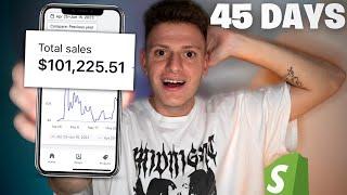 $0-$100,000 In 45 Days Dropshipping With NO MONEY (Step-By-Step)