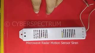 Microwave Radar Motion Sensor Siren