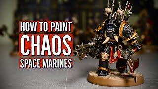 Как покрасить Космодесант Хаоса — SPEED PAINTING CHAOS SPACE MARINES WARHAMMER 40000