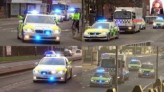 Police Car Escorts of High Security Prisoners Compilation - Great Sirens.